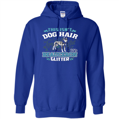 Beauceron Glitter T-shirt This Is Not Dog Hair Royal