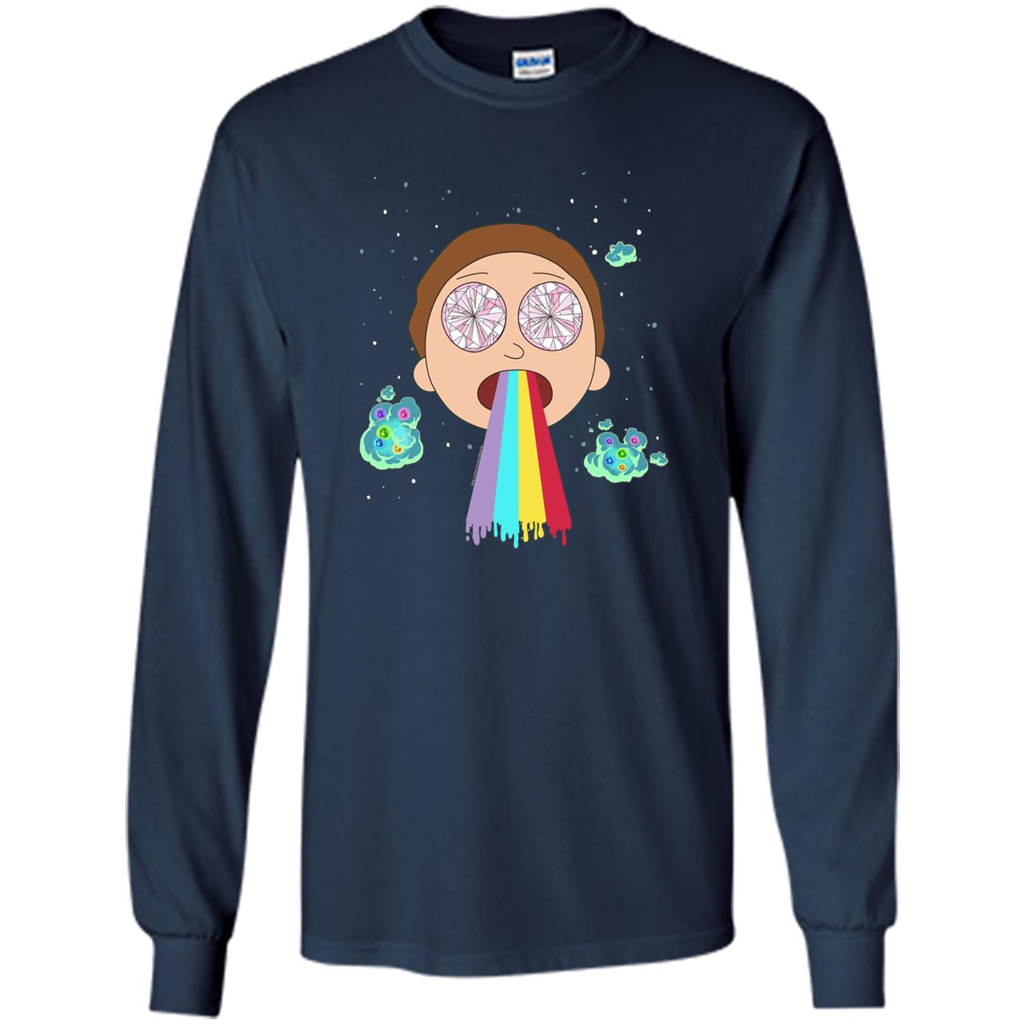 Cartoon Lovers T-shirt Space Morty Navy
