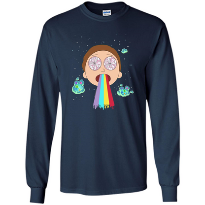 Cartoon Lovers T-shirt Space Morty Navy