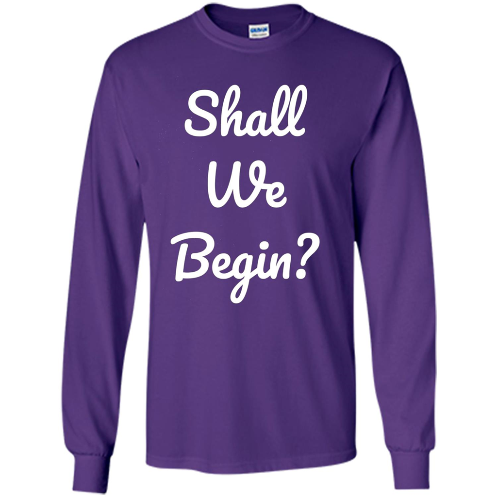 Movie Lover T-shirt Shall We Begin Purple