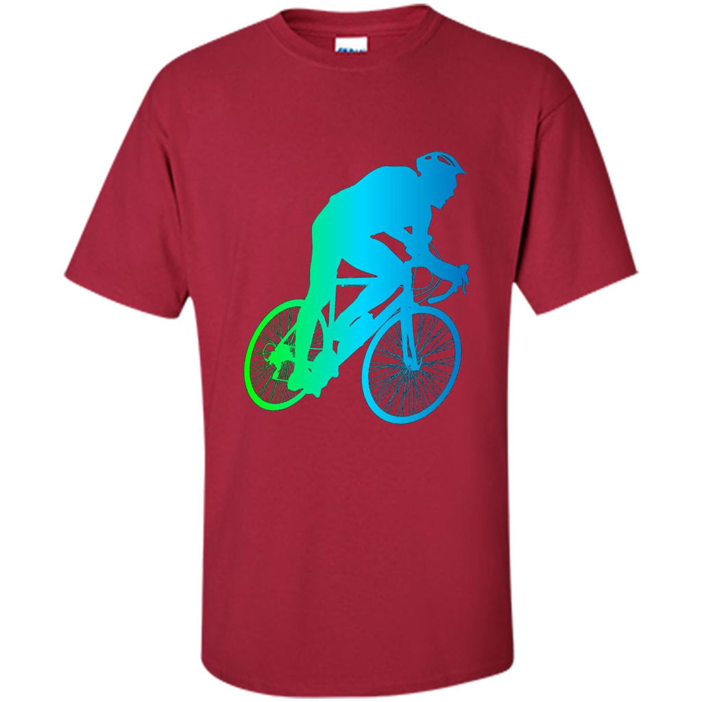 Bike Rider T-shirt Colorful Bicycle Biking Lover T-shirt Cardinal