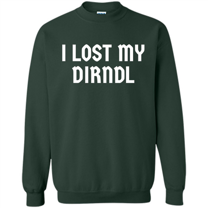 I Lost My Dirndl Oktoberfest Beer Party T-Shirt Forest Green