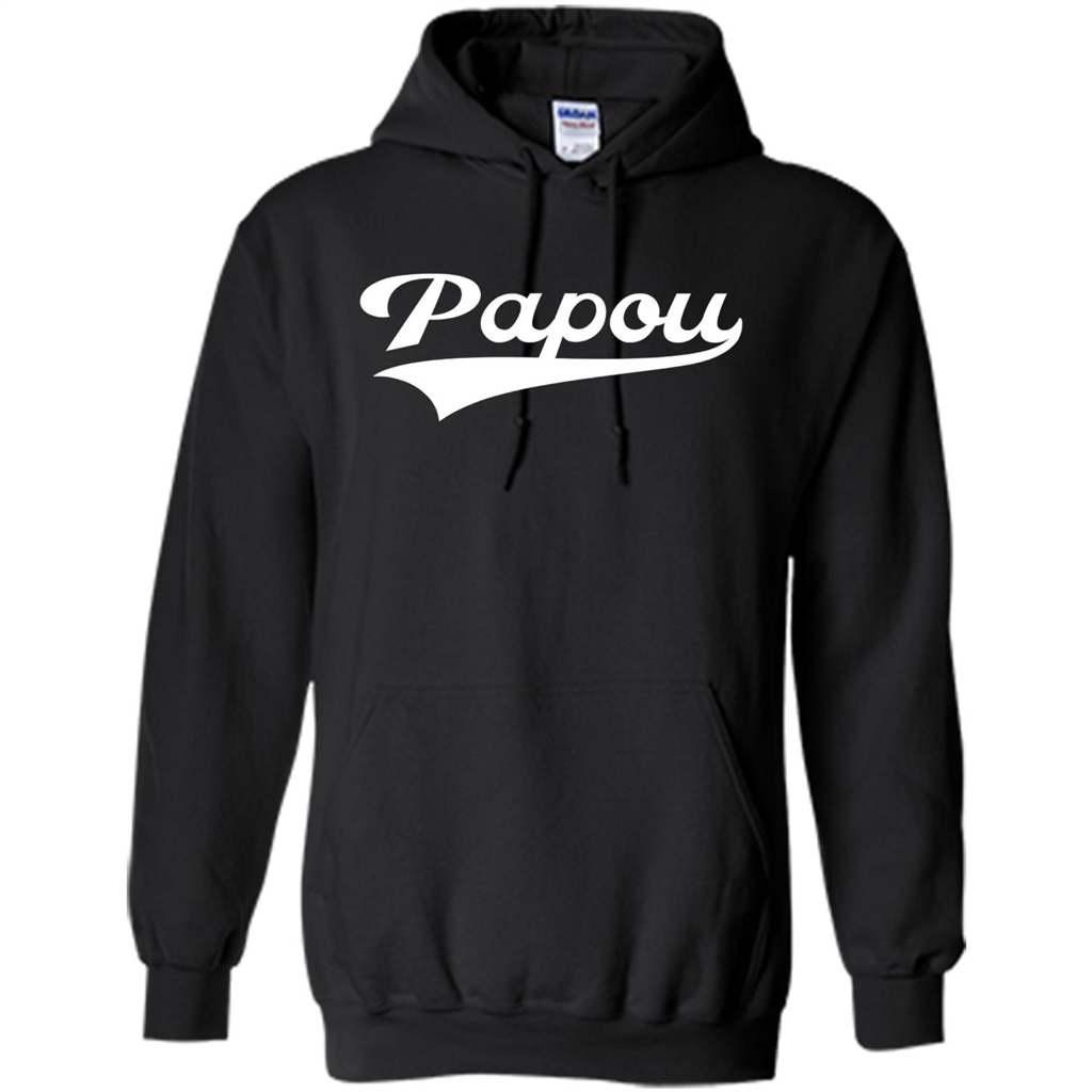 Fathers Day T-shirt Papou Black
