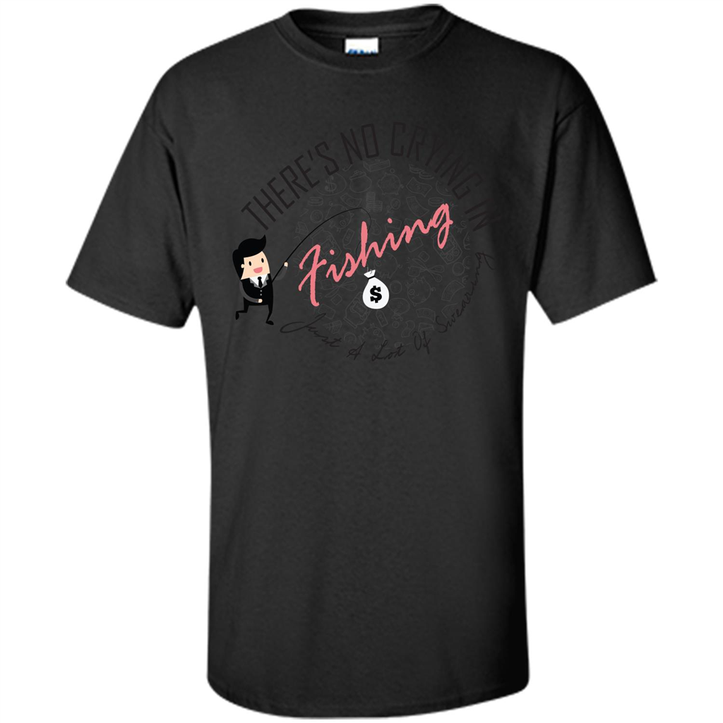 No Crying Fishing T-shirt Black