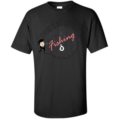No Crying Fishing T-shirt Black