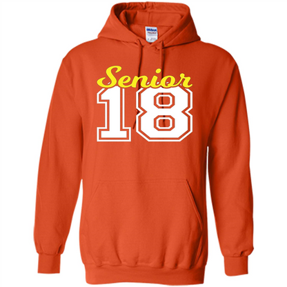 Senior Class of 2018 Jersey Style T-shirt Orange