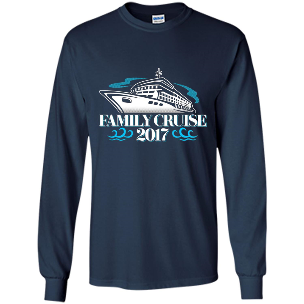 Family Cruise 2017 Vacation T-shirt Navy
