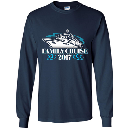 Family Cruise 2017 Vacation T-shirt Navy