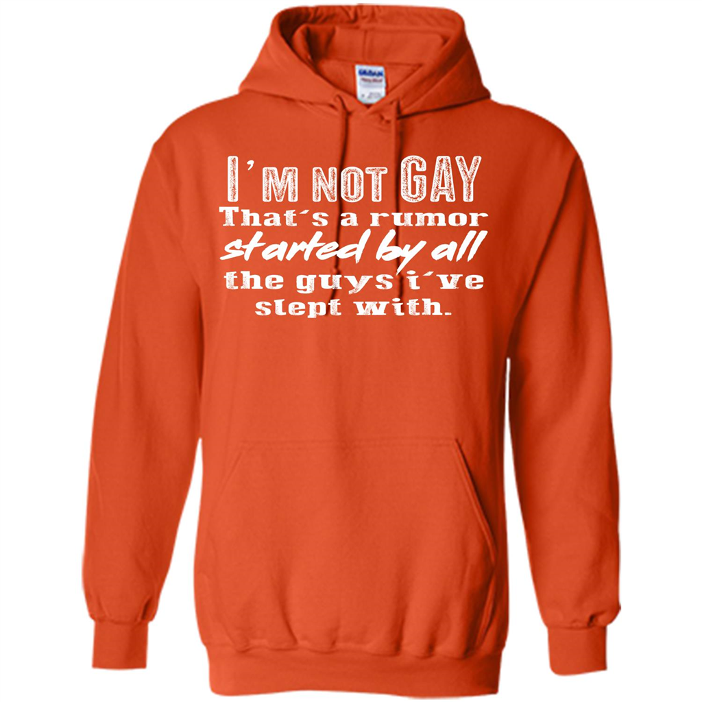 LGBTQ T-shirt I‰۪m Not Gay That‰۪s A Rumor Orange