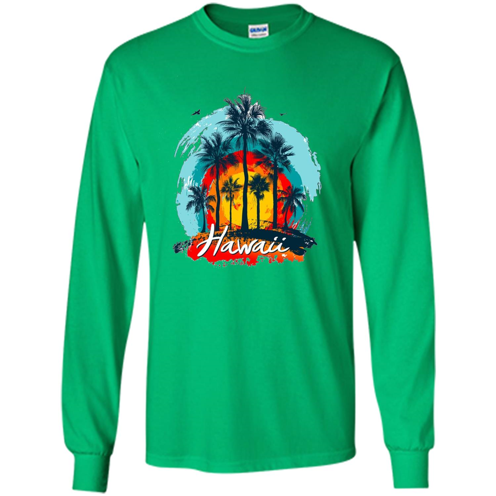 Summer T-shirt Hawaiian Islands Aloha T-Shirt Irish Green