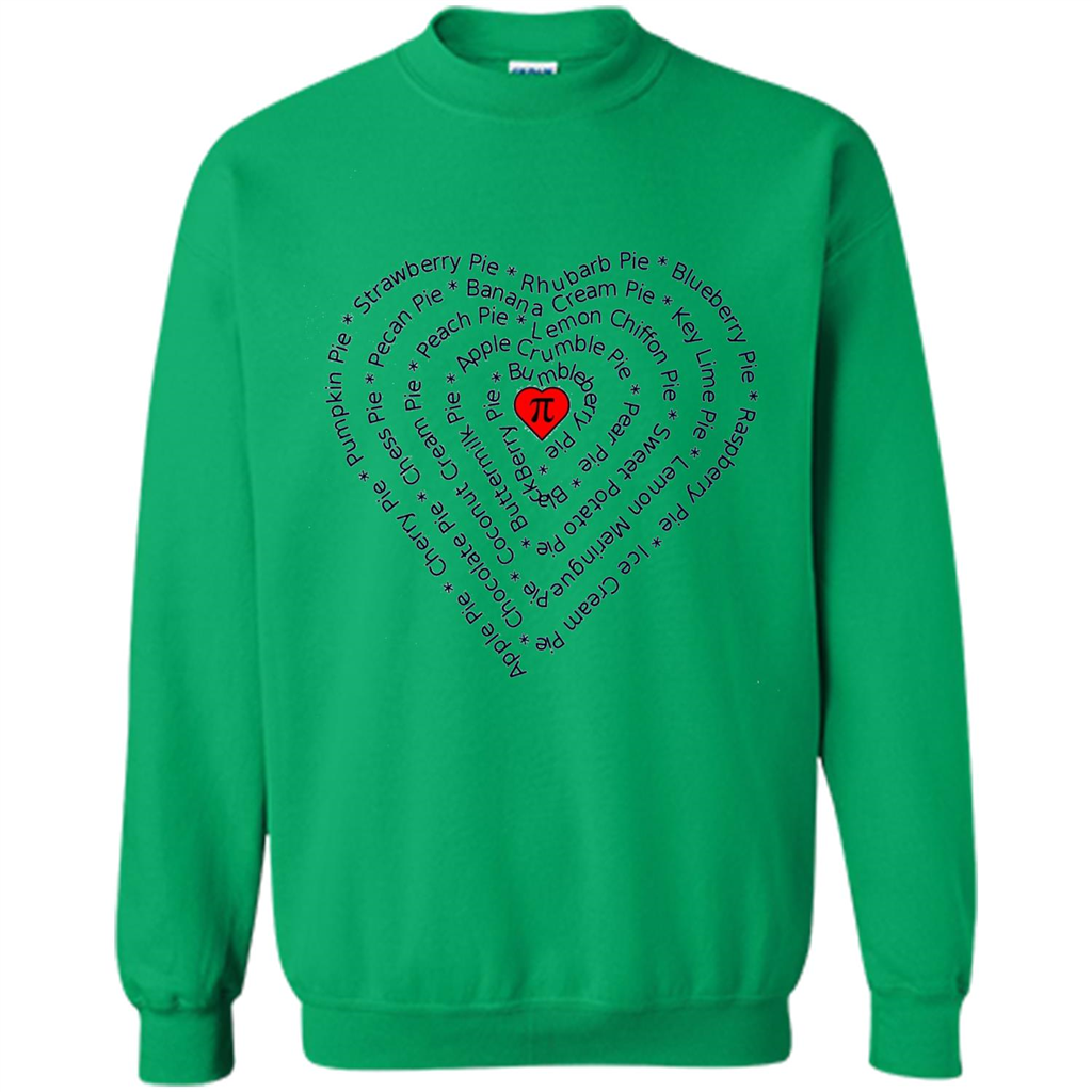 Love Math T-shirt I Love Pie Irish Green