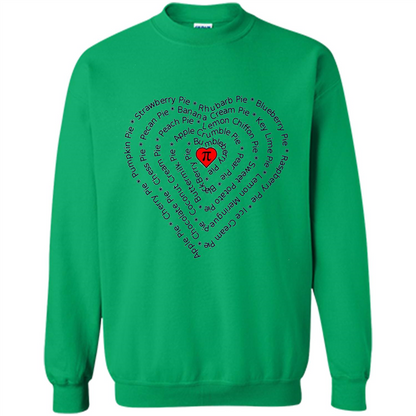 Love Math T-shirt I Love Pie Irish Green