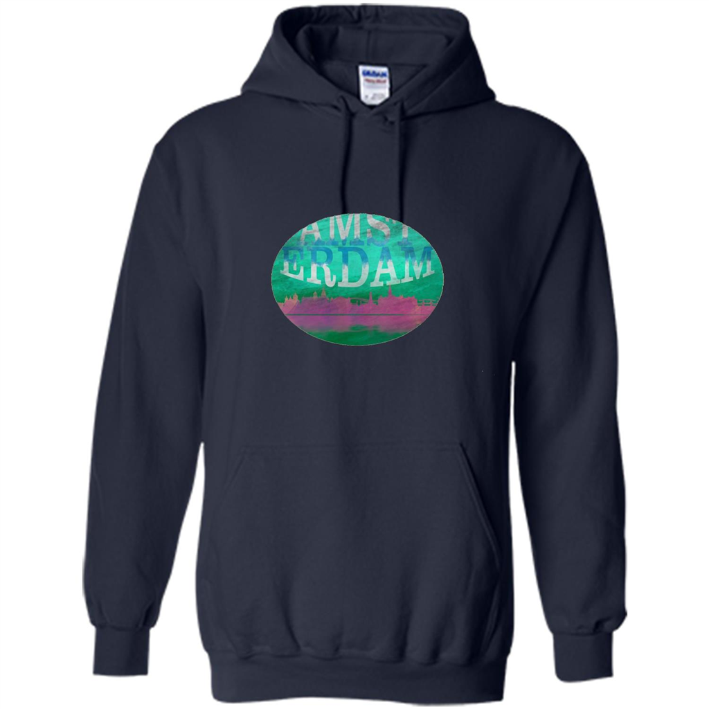 Amsterdam Skyline Horizon Sunset Love Netherlands T-shirt