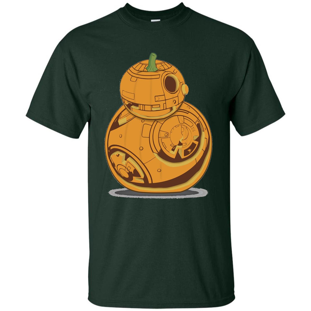 BB-8 Pumpkin Carving Halloween T-Shirt Forest Green