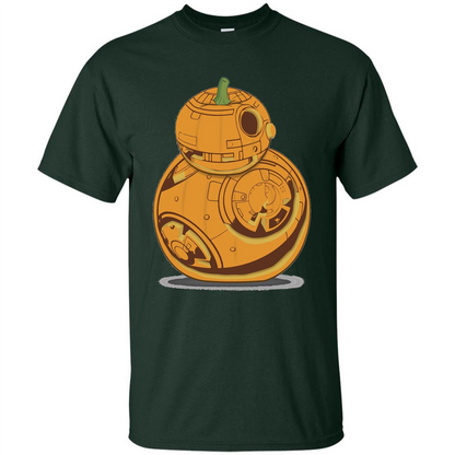 BB-8 Pumpkin Carving Halloween T-Shirt Forest Green