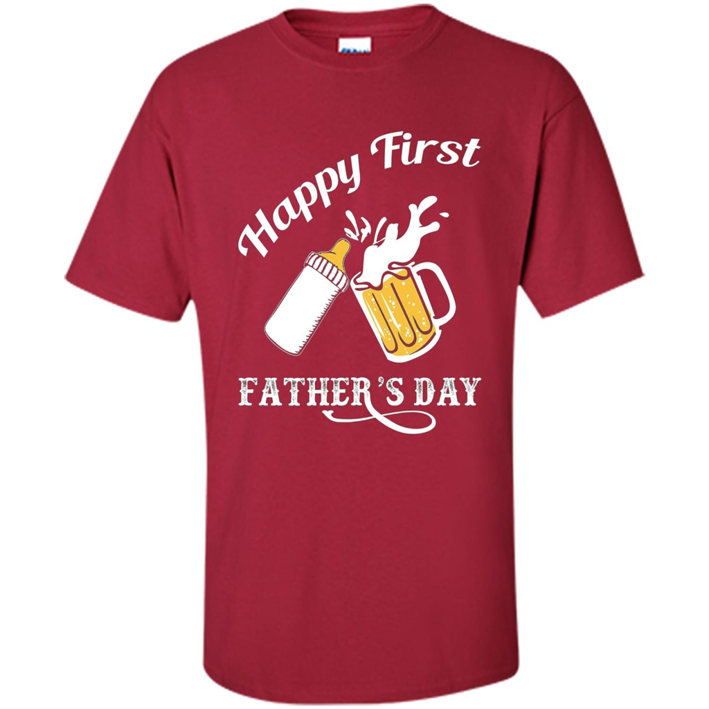 Happy First Father's Day T-shirt 2017 Cardinal