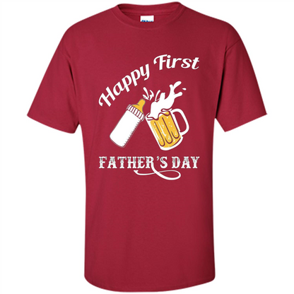 Happy First Father's Day T-shirt 2017 Cardinal