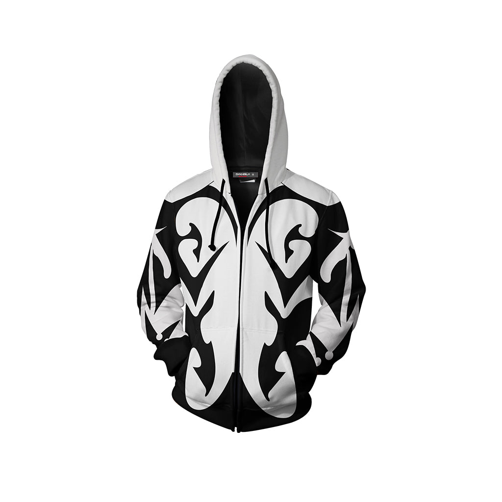 Kingdom Hearts Xemnas Cosplay Video Game Zip Up Hoodie Jacket