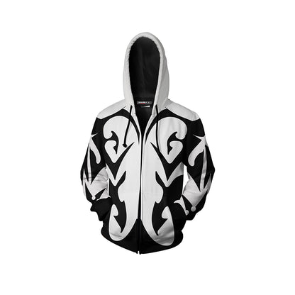 Kingdom Hearts Xemnas Cosplay Video Game Zip Up Hoodie Jacket