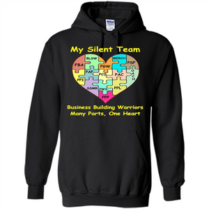 Business Building Warriors T-shirt My Silent Team Many Parts, One Heart
