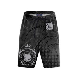 The Seven Deadly Sins - Gluttony 3D Beach Shorts