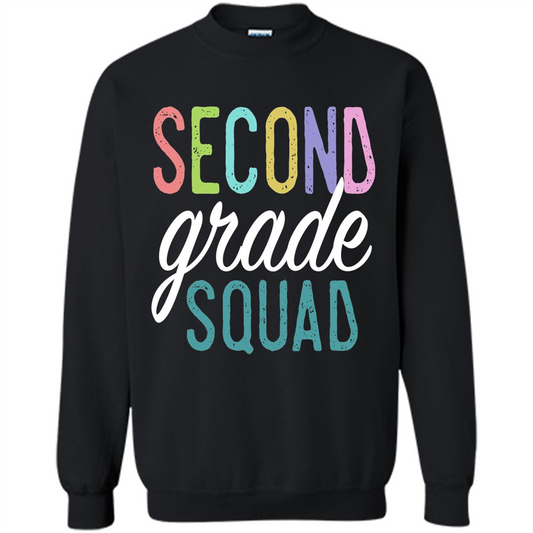 Second Grade Squad T-shirt Back to School T-shirt Black