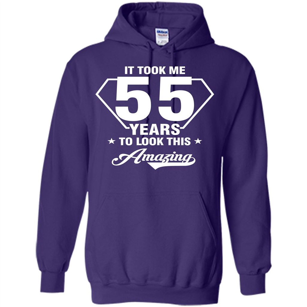 Birthday Gift T-shirt It Took Me 55 Years To Look This Amazing Purple
