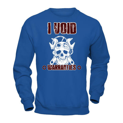 Mechanic - I Void Warranties T-shirt Gildan - Pullover Sweatshirt Royal