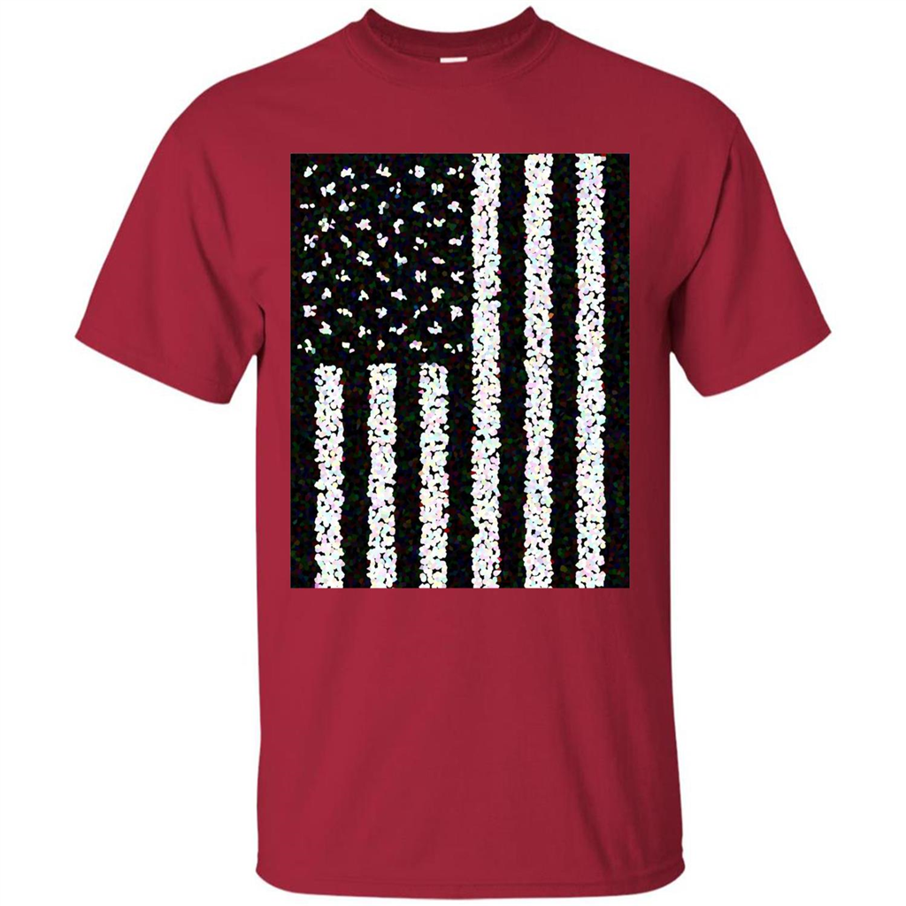 American Flag T-shirt Cardinal