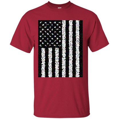 American Flag T-shirt Cardinal