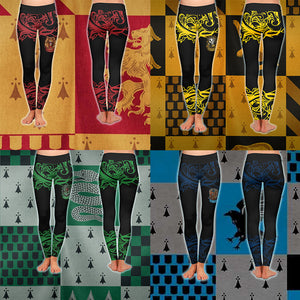 Cunning Like A Slytherin Harry Potter 3D Leggings