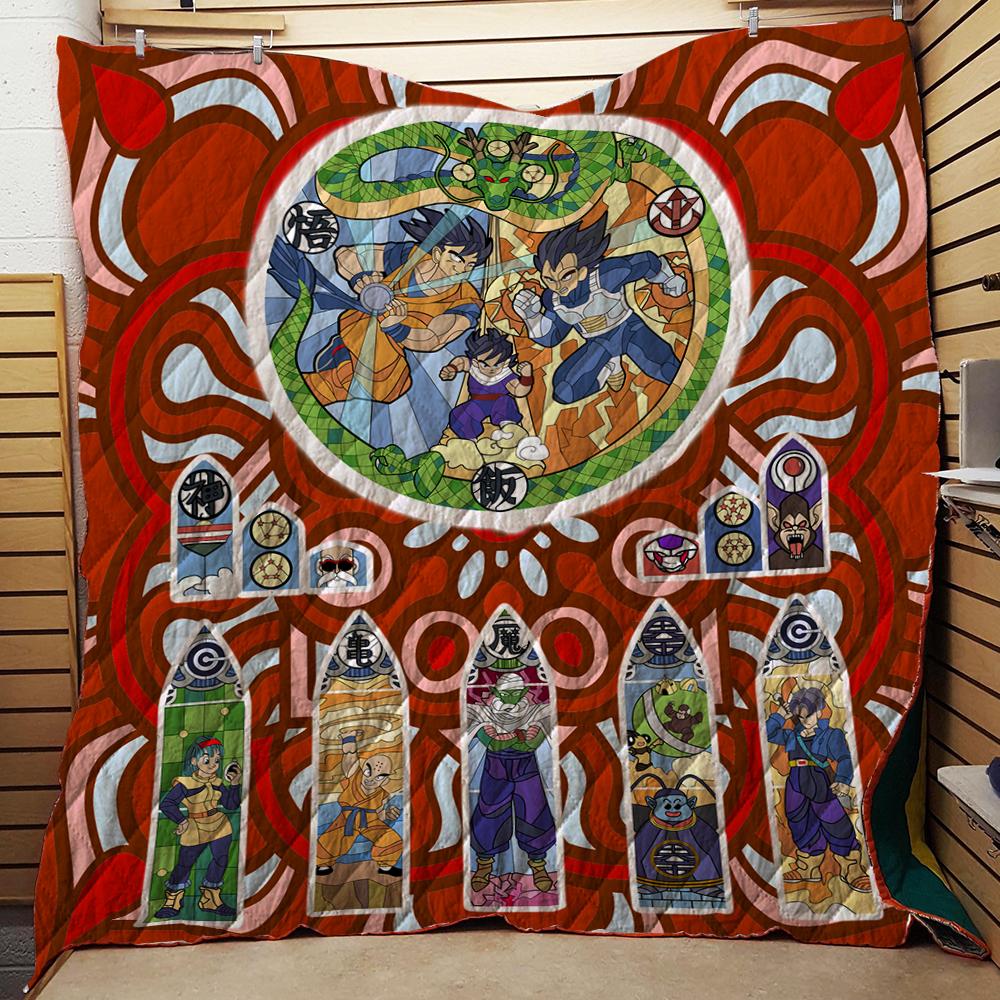 Dragon Ball 3D Quilt Blanket Queen (203x228CM)