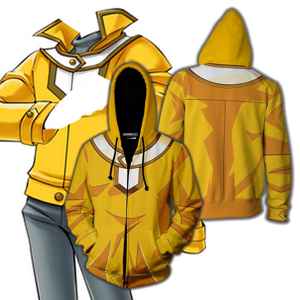 Yu-Gi-Oh! Ra Yellow Male Cosplay Zip Up Hoodie Jacket