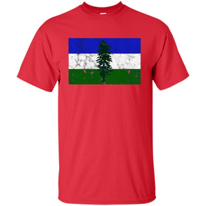 Distressed Cascadia Doug Flag Pacific Northwest T-shirt