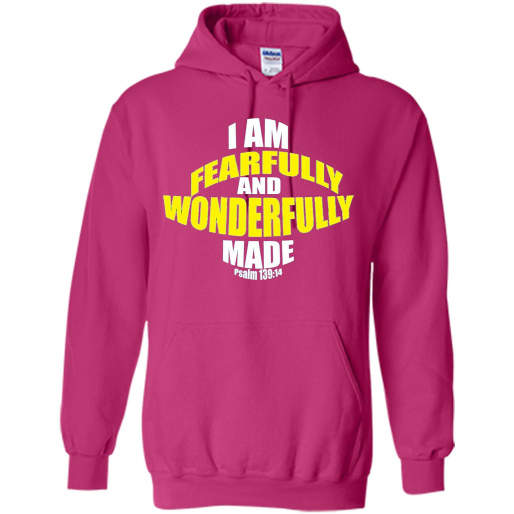Fearfully And Wonderfully Made Christian T-Shirt Heliconia