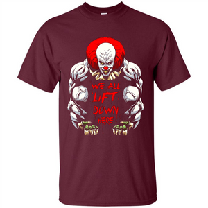 Gym T-shirt We All Lift Down Here T-shirt