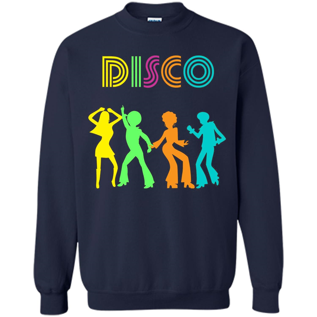 Disco Dancers Dancing Design T-shirt Navy
