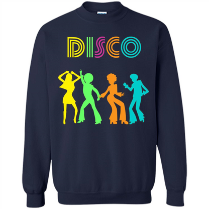 Disco Dancers Dancing Design T-shirt Navy
