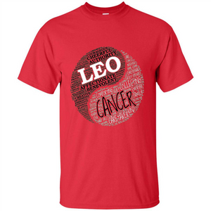 Zodiac Facts T-shirt Women Leo and Cancer T-shirt