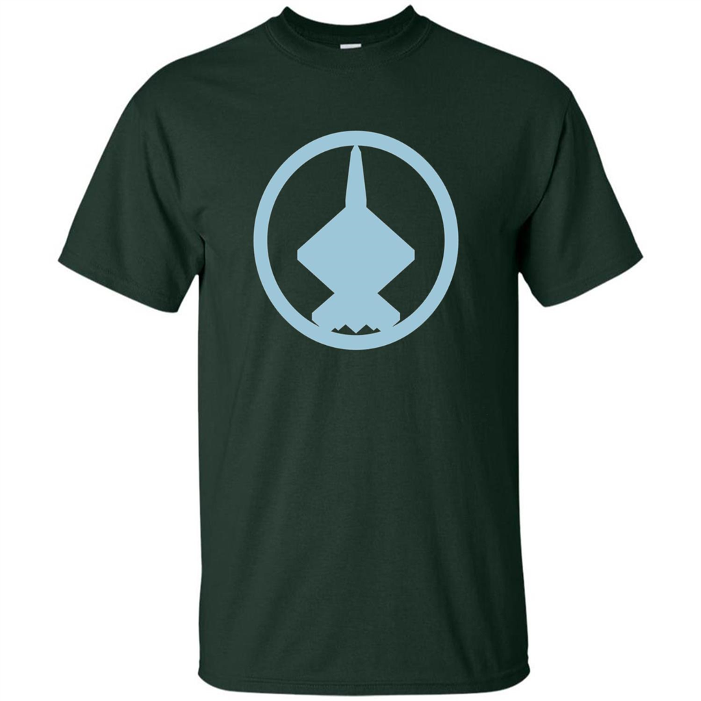 YF-23 Blue Air Force Military Fighter Jet T-Shirt Forest Green