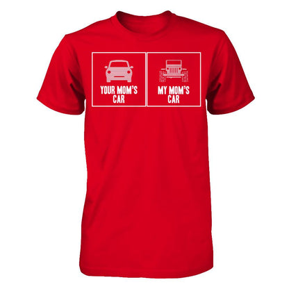 Your Mom's Car- My Mom's Car Next Level - Unisex Fitted Tee Red