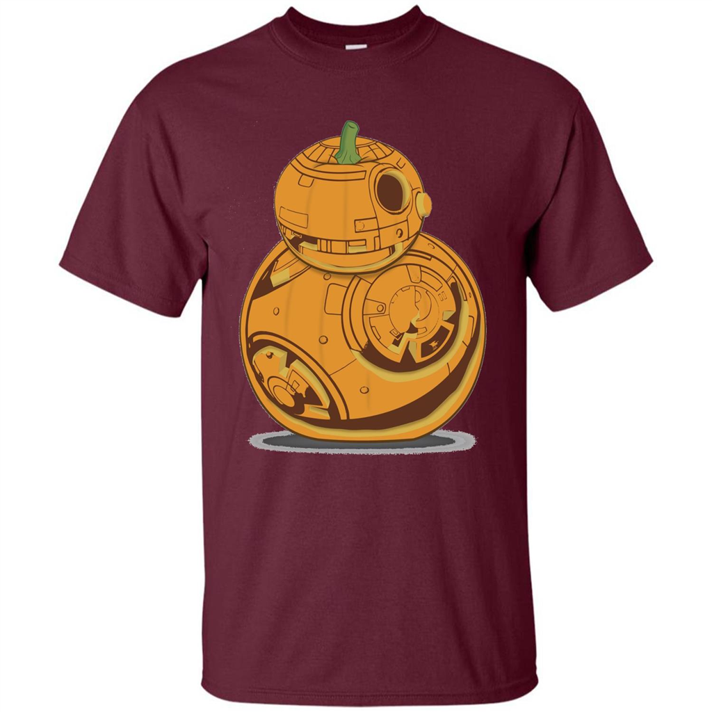 BB-8 Pumpkin Carving Halloween T-Shirt Maroon