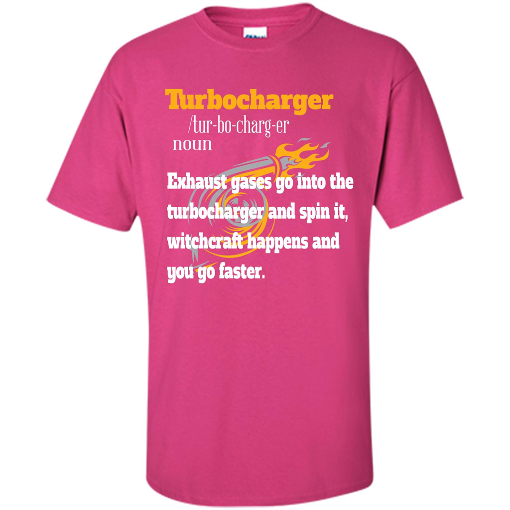 Car Lover T-shirt Turbocharger Exhaust Gases Go Into The Turbocharger Heliconia