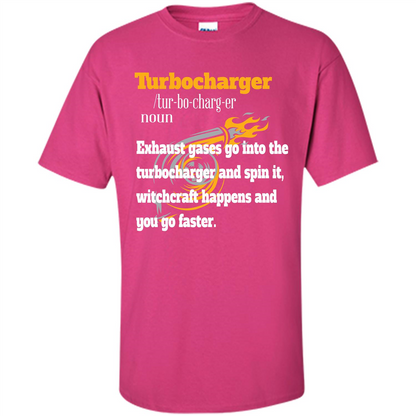 Car Lover T-shirt Turbocharger Exhaust Gases Go Into The Turbocharger Heliconia