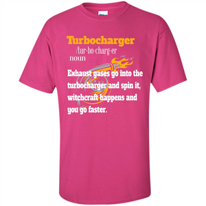 Car Lover T-shirt Turbocharger Exhaust Gases Go Into The Turbocharger