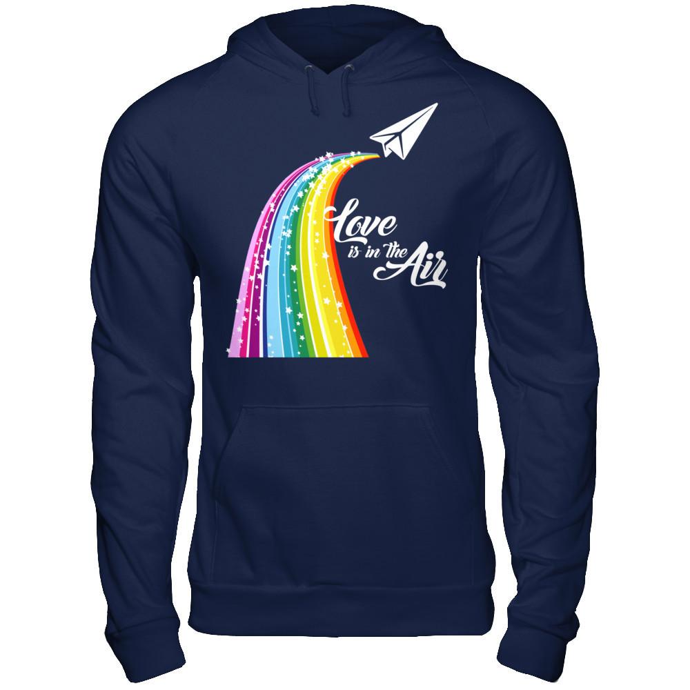 Love Is In The Air T-shirt Gildan - Pullover Hoodie Navy
