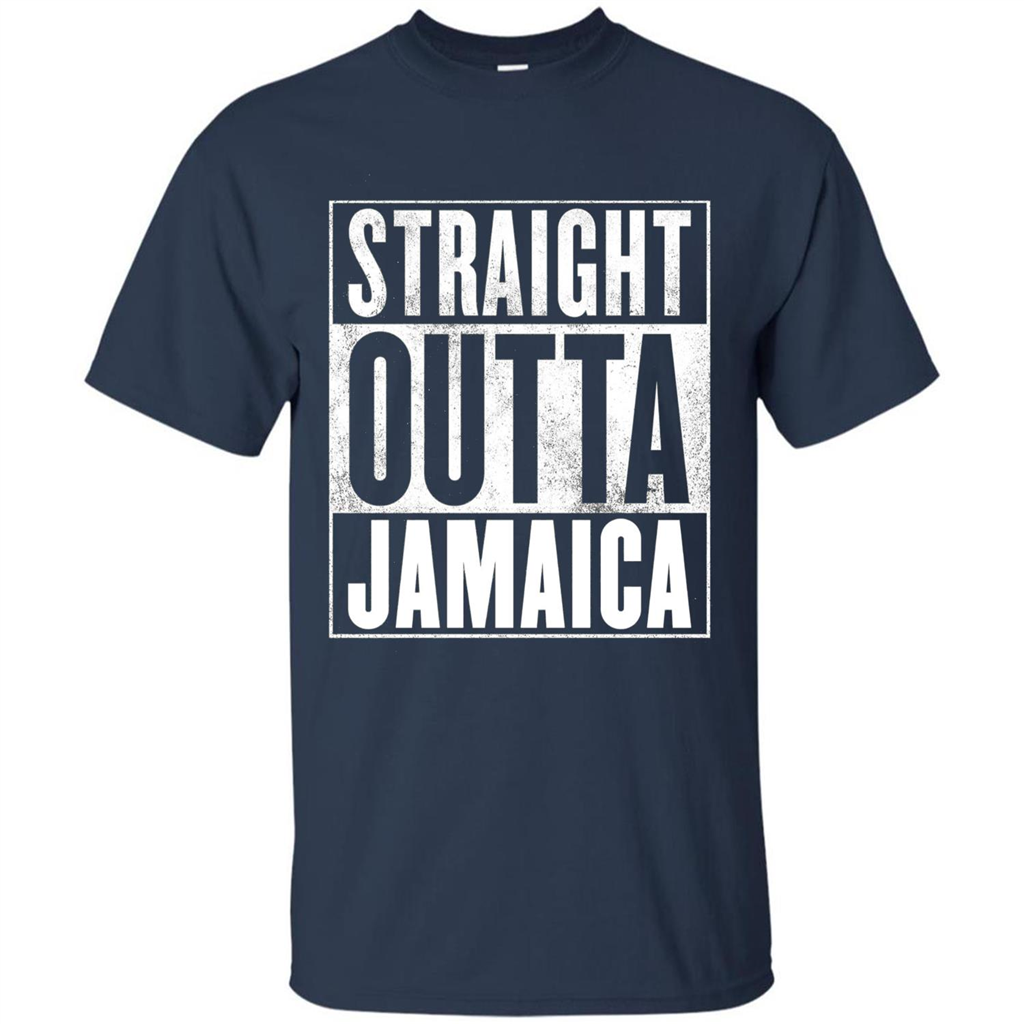 Jamaica T-Shirt - Straight Outta Jamaica T-shirt Navy