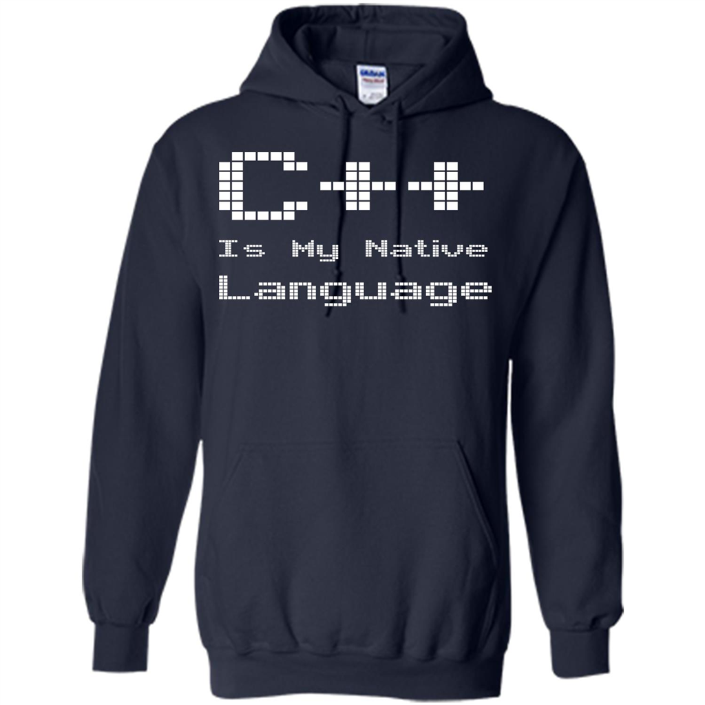 IT T-shirt C++ Is My Native Language Navy