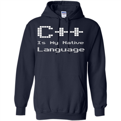 IT T-shirt C++ Is My Native Language Navy