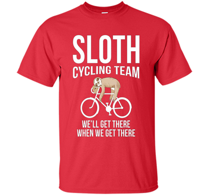 Sloth Cycling Team T-shirt Red